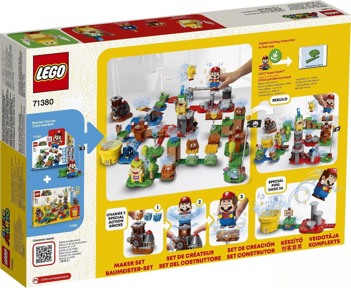 KLEMMBAUSTEINE Super Mario Baumeister-Set für eigene Abenteuer 71380 - Multicolor, Kunststoff (7/38cm) - Lego