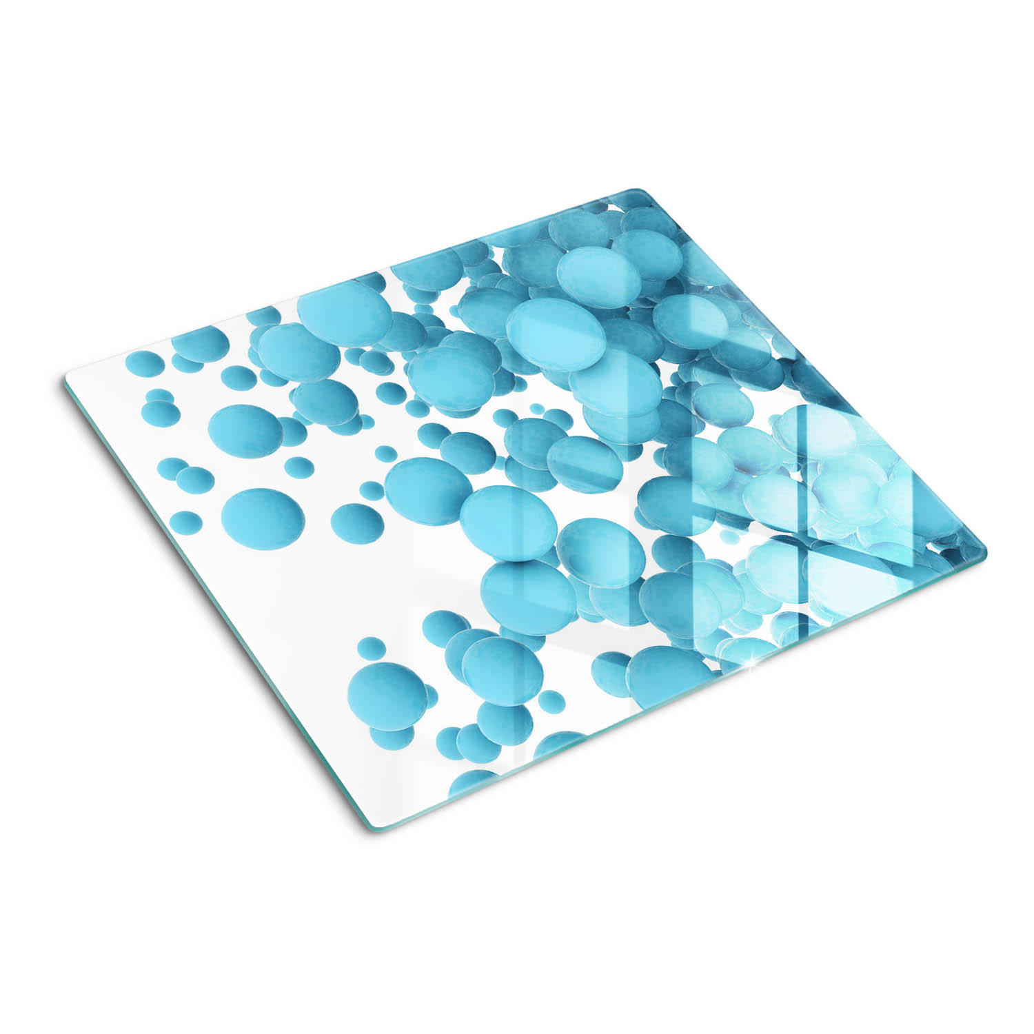 GLASPLATTE 60x52 cm Bereiche der Abstraktion - Beige, Glas (60/0.4/52cm) - TULUP