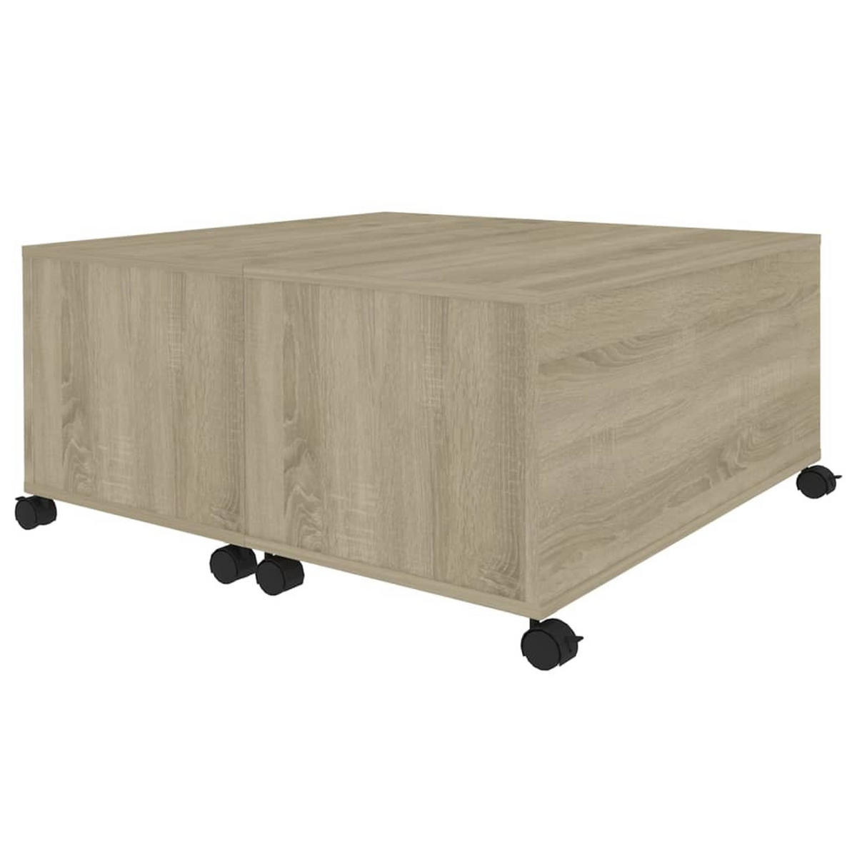 COUCHTISCH Sonoma-Eiche 75x75x38 cm Holzwerkstoff - Braun, Holzwerkstoff (75/75/38cm) - furnicato