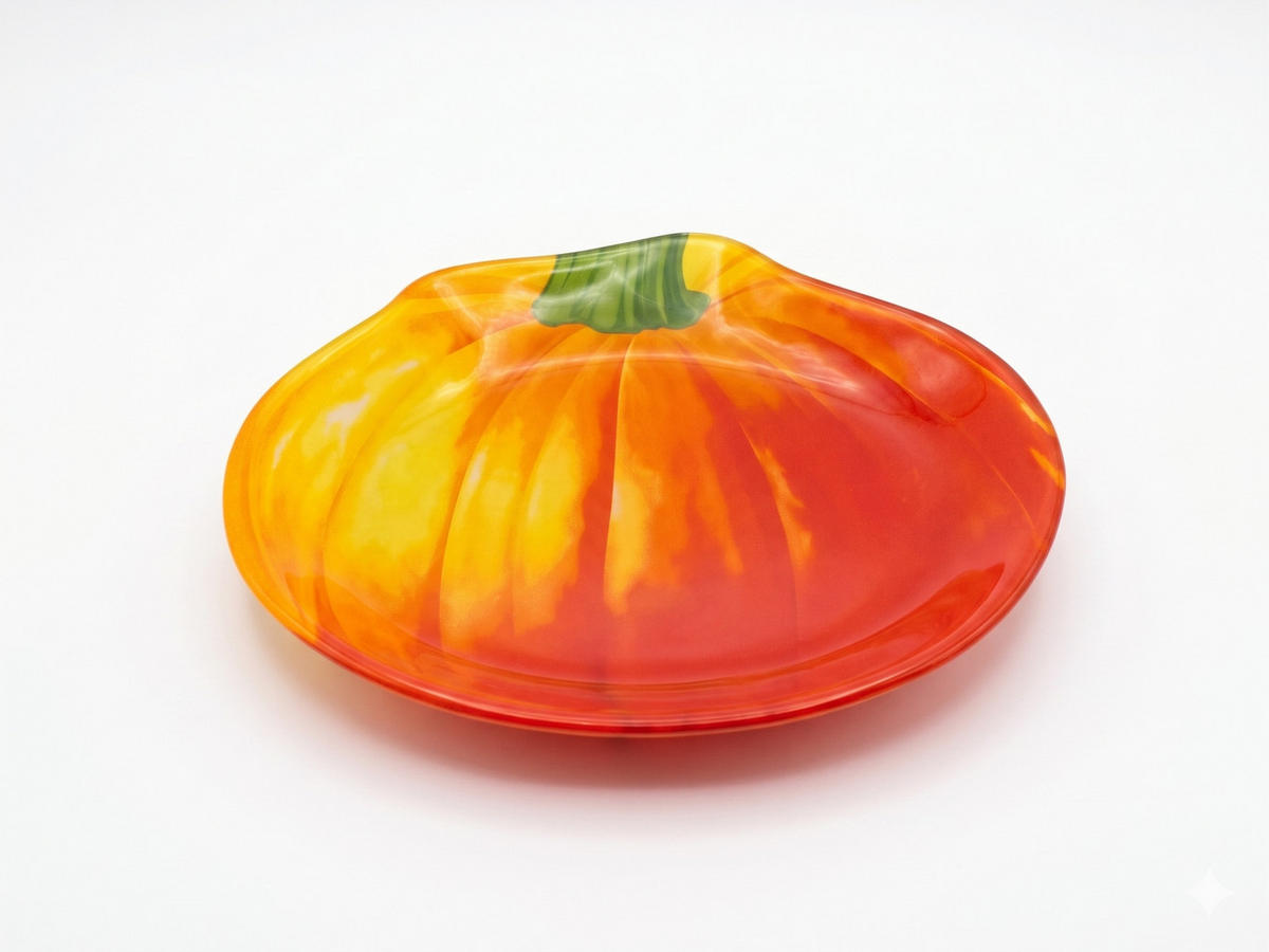 TALÍŘ, sklo, oranžová, 22,7/26/2cm - pomerančová, sklo (22.7/2/26cm) - Mondex