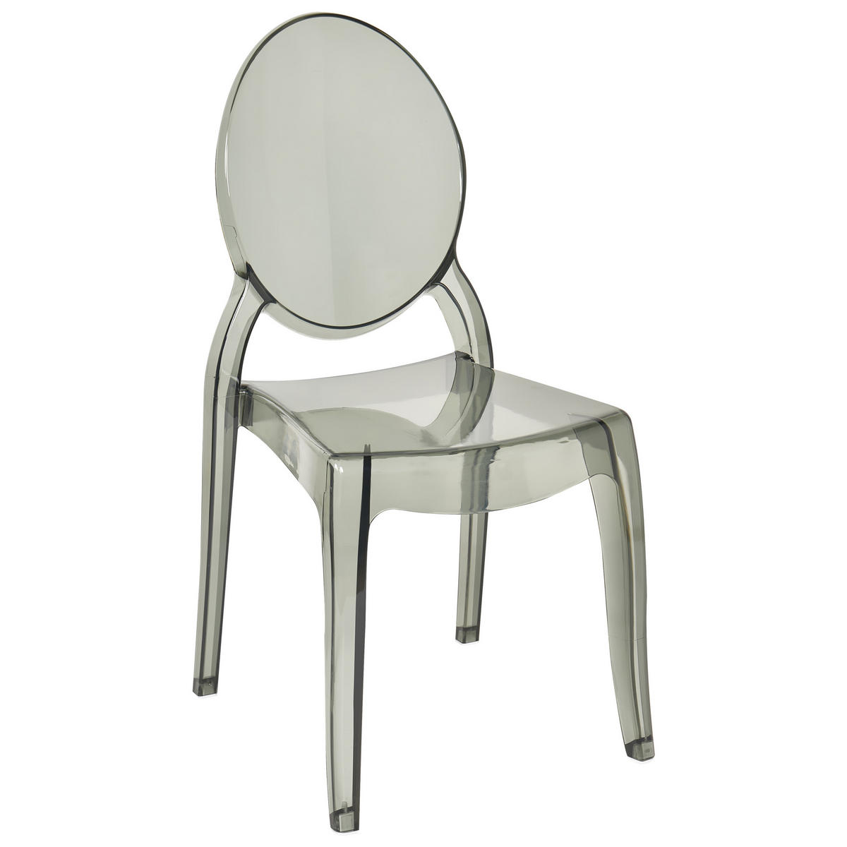 STUHL 4er-Set Kunststoff Schwarz Merton - Schwarz, Kunststoff (55/95/46cm) - Beliani