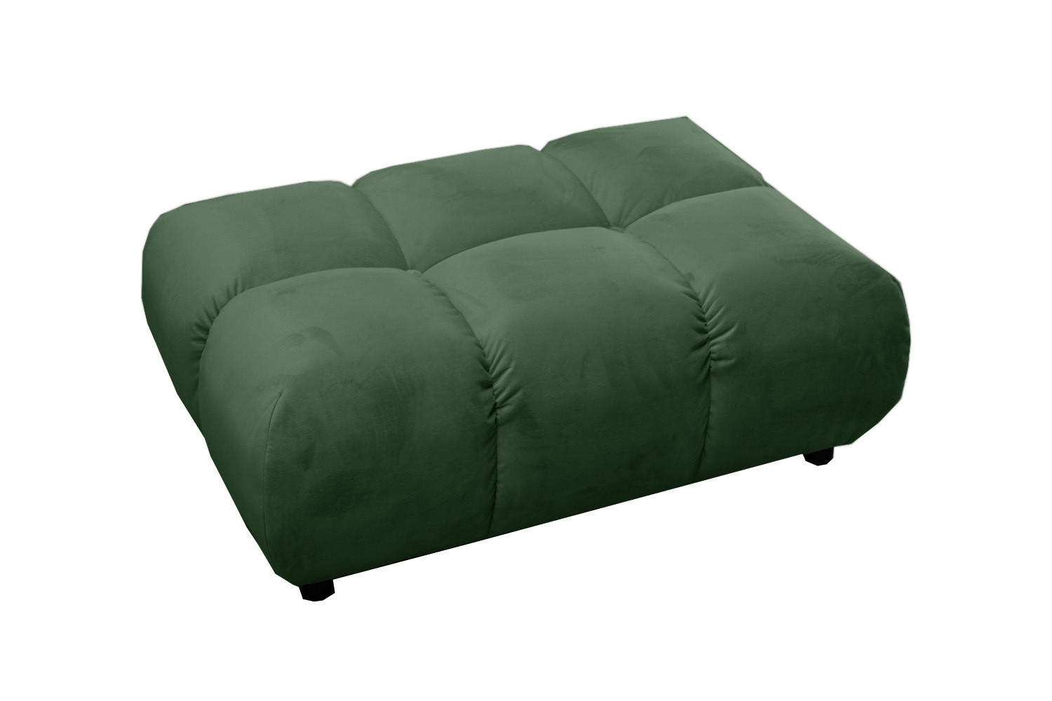 HOCKERBANK VIVIEN Smaragdgrün Velvet - Smaragdgrün, Textil (108/41/73cm) - KAWOLA