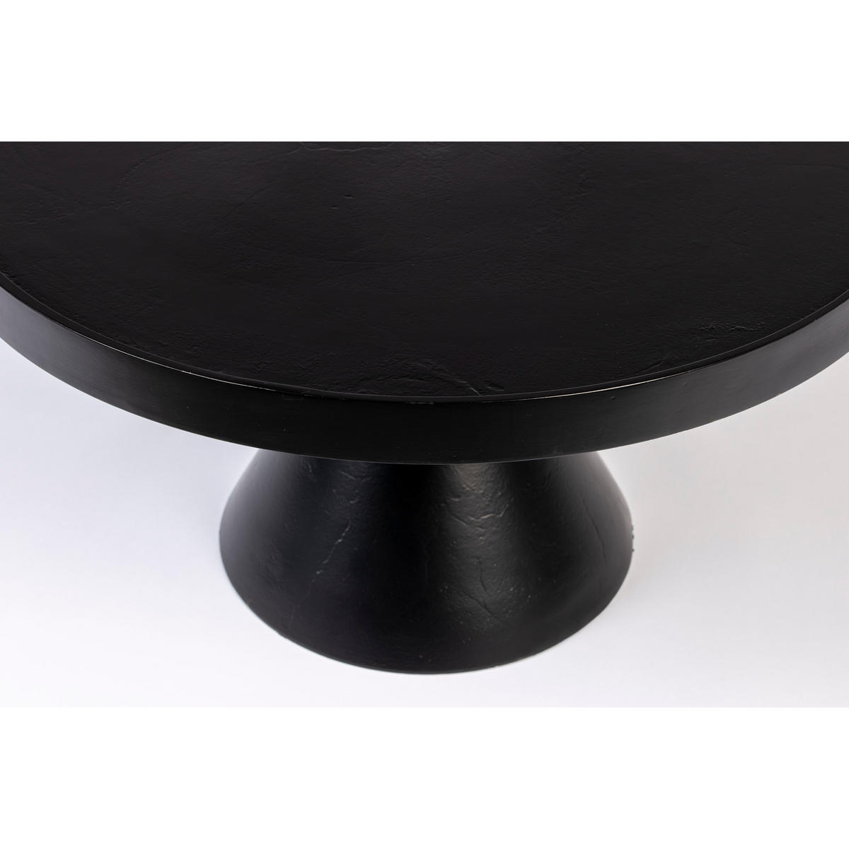 COUCHTISCH Floss Rund 60 cm Schwarz - Schwarz, Metall (60/60/33cm) - Zuiver