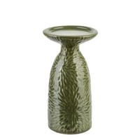 KERZENSTÄNDER Yarine Grün 11/10/20 cm Keramik - Grün, Keramik (10/20/11cm) - Mondex