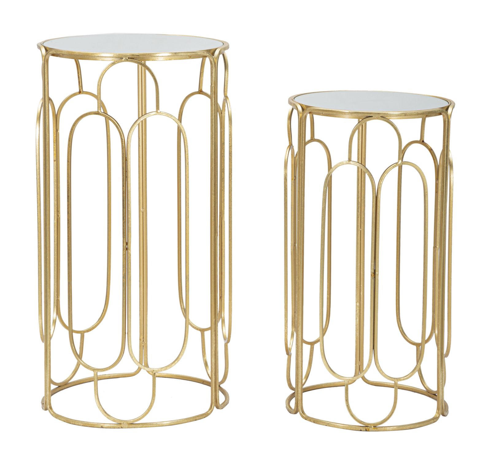Mauro Ferretti Pflanzenständer Gold, Silber 37x70x37 cm