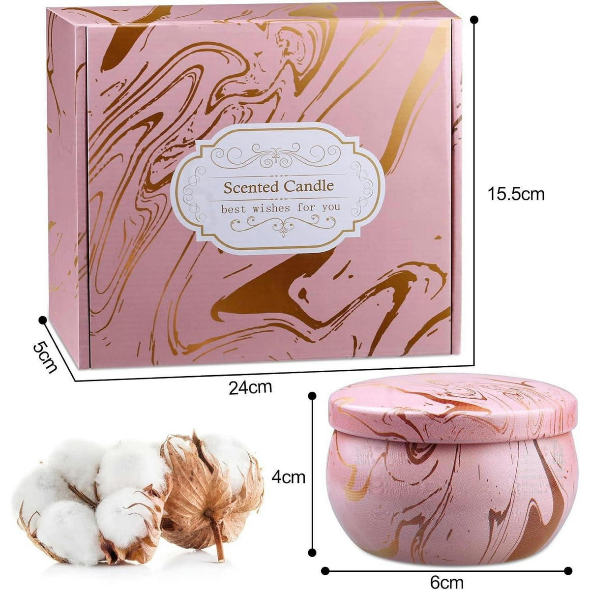 DUFTKERZEN 9-teiliges Set Sojawachs Aromatherapie Reisekerzen - Multicolor, Paraffin (4cm)