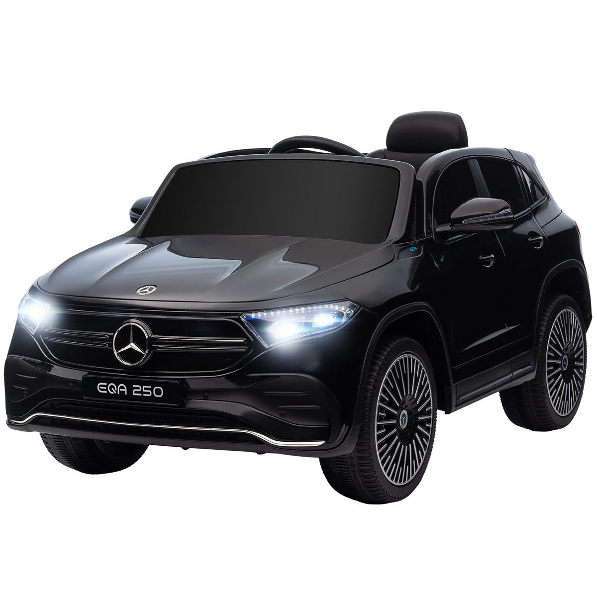 KINDERAUTO DE-06220 Mercedes-Benz EQA lizenziert mit Fernsteuerung Schwarz - Schwarz, Kunststoff/Metall (111.5/69/52.5cm) - ComfortXL