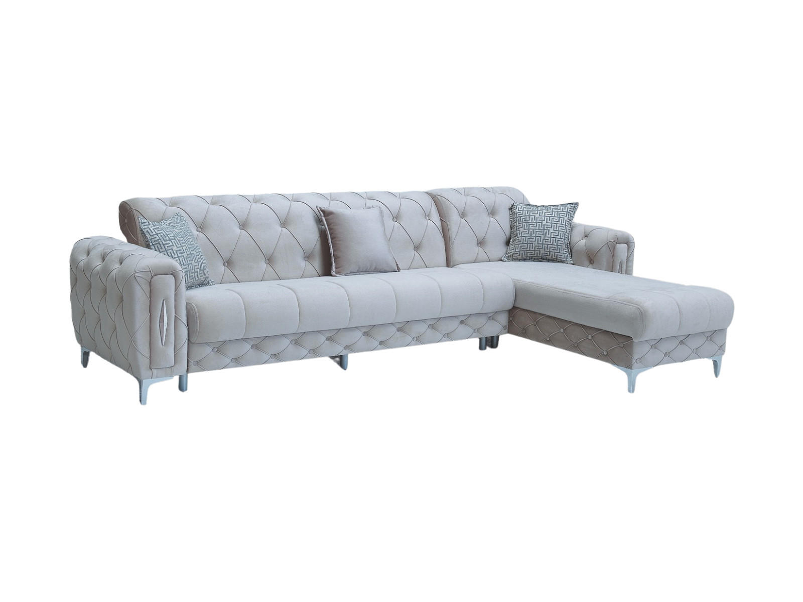 XXXLutz Eckschlafsofa Grau 310x180 cm