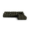SOFA modular Bellis aus 3D-Stoff Amazonasgrün 4 Sitzplätze - Waldgrün, Textil (188/70/282cm) - Micadoni