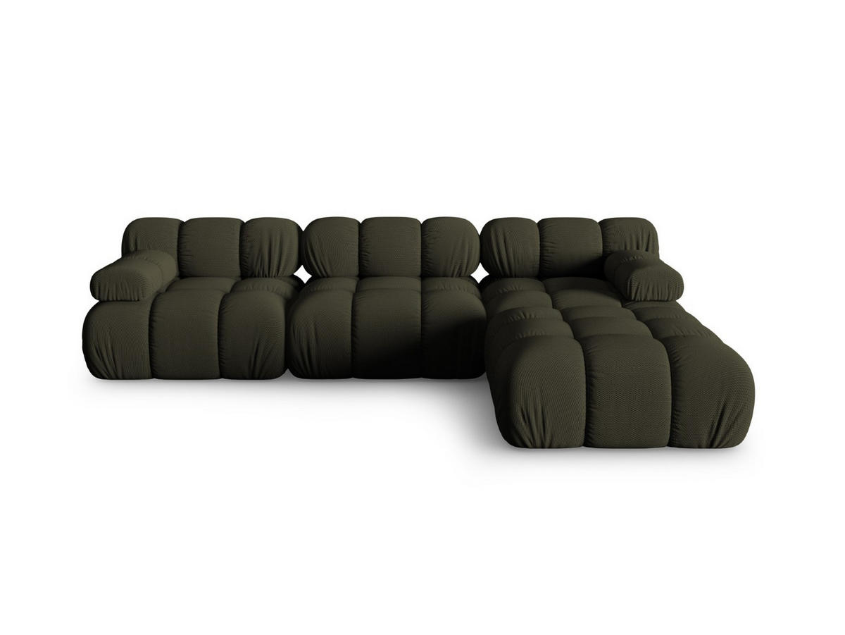 SOFA modular Bellis aus 3D-Stoff Amazonasgrün 4 Sitzplätze - Waldgrün, Textil (188/70/282cm) - Micadoni