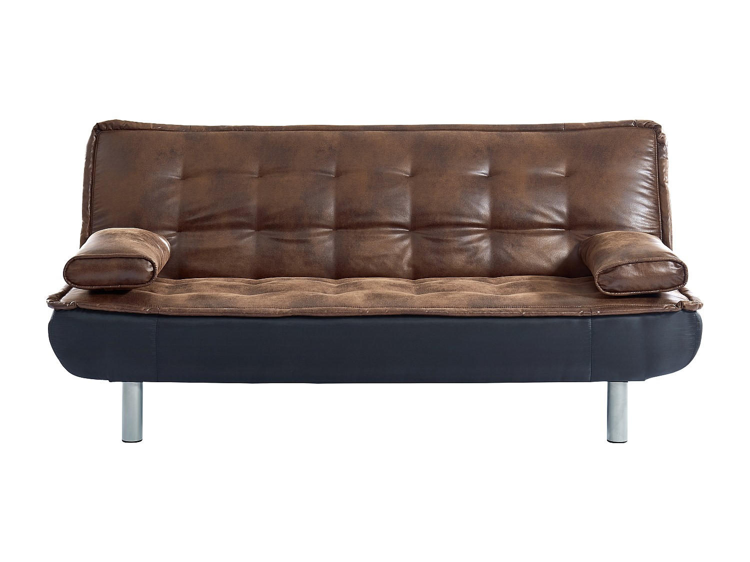 SCHLAFSOFA - 3 Personen - Stoff, Stoff - Braun - - Braun, Textil (190/89/96cm) - Vente-Unique