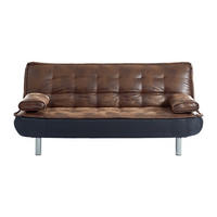 SCHLAFSOFA - 3 Personen - Stoff, Stoff - Braun - - Braun, Textil (190/89/96cm) - Vente-Unique