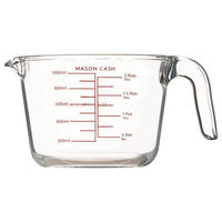 MESSBEHÄLTER aus Glas, 1 Liter - Transparent, Glas (1L) - Mason Cash