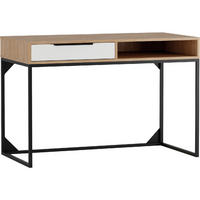 SCHREIBTISCH LANDRE 01 - Schwarz/Braun, Holzwerkstoff (60/120/80cm)