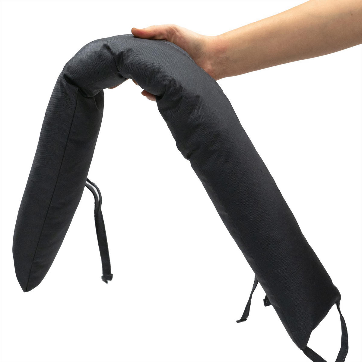 ZUGLUFTSTOPPER Windschlong grau - Grau, Textil (120/90cm) - Bruni