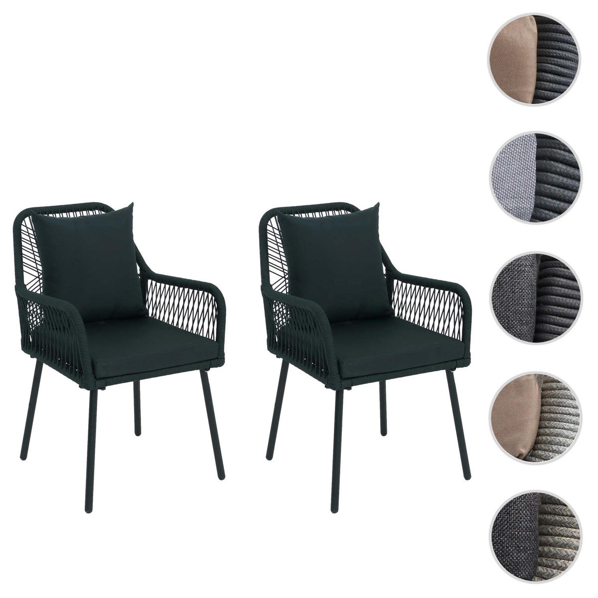 ZÁHRADNÁ STOLIČKA Zelená - zelená, textil (54/81/62cm) - MCW