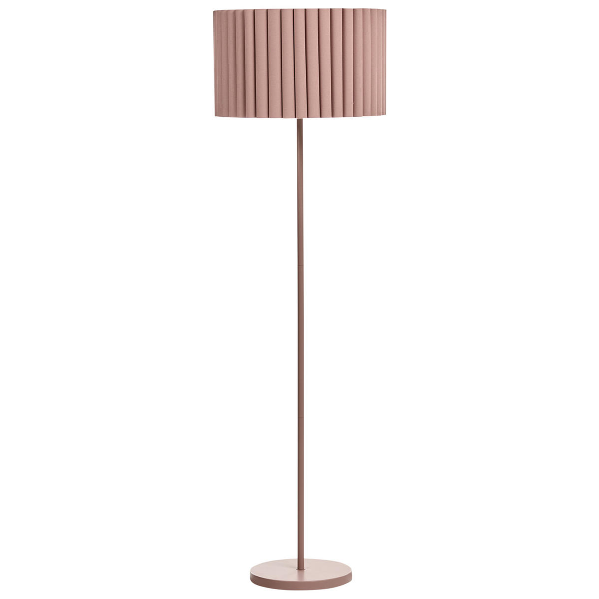 STEHLAMPE Hellbraun Lourens - Braun, Metall (47/47/155cm) - Beliani
