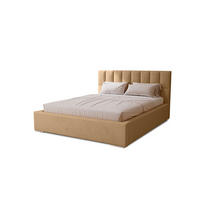 POLSTERBETT Dream 200x200 cm, Doppelbett mit Bettkasten und Lattenrost aus Holz, Velourstoff: Beige - Beige, Holz/Textil (200/200cm) - Marpur