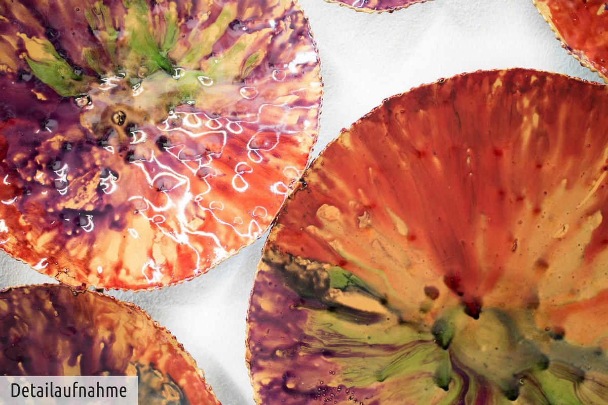 WANDDEKO Bunt 123/55 cm - Multicolor, Metall (2.4/55/5cm) - KUNSTLOFT