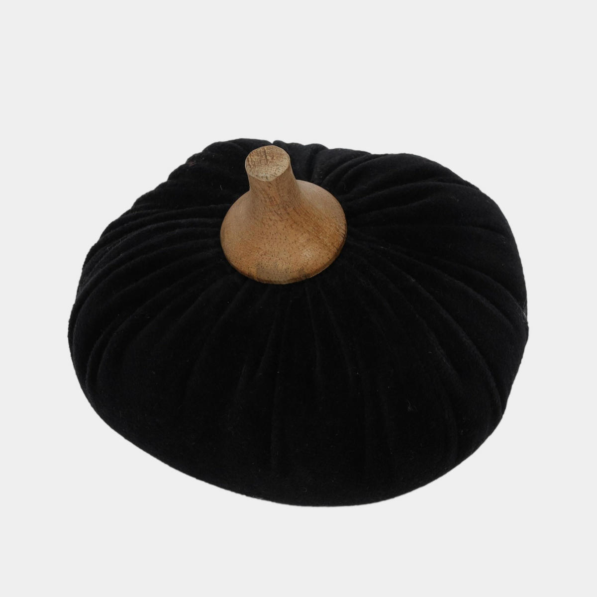 KÜRBIS Herbstdeko 11/11/10 cm - Schwarz, Textil (11/10/11cm) - Home Styling Collection