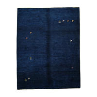 TEPPICH Gabbeh Blau 226/173 cm Schurwolle - Blau, Textil (173/226cm) - Looma