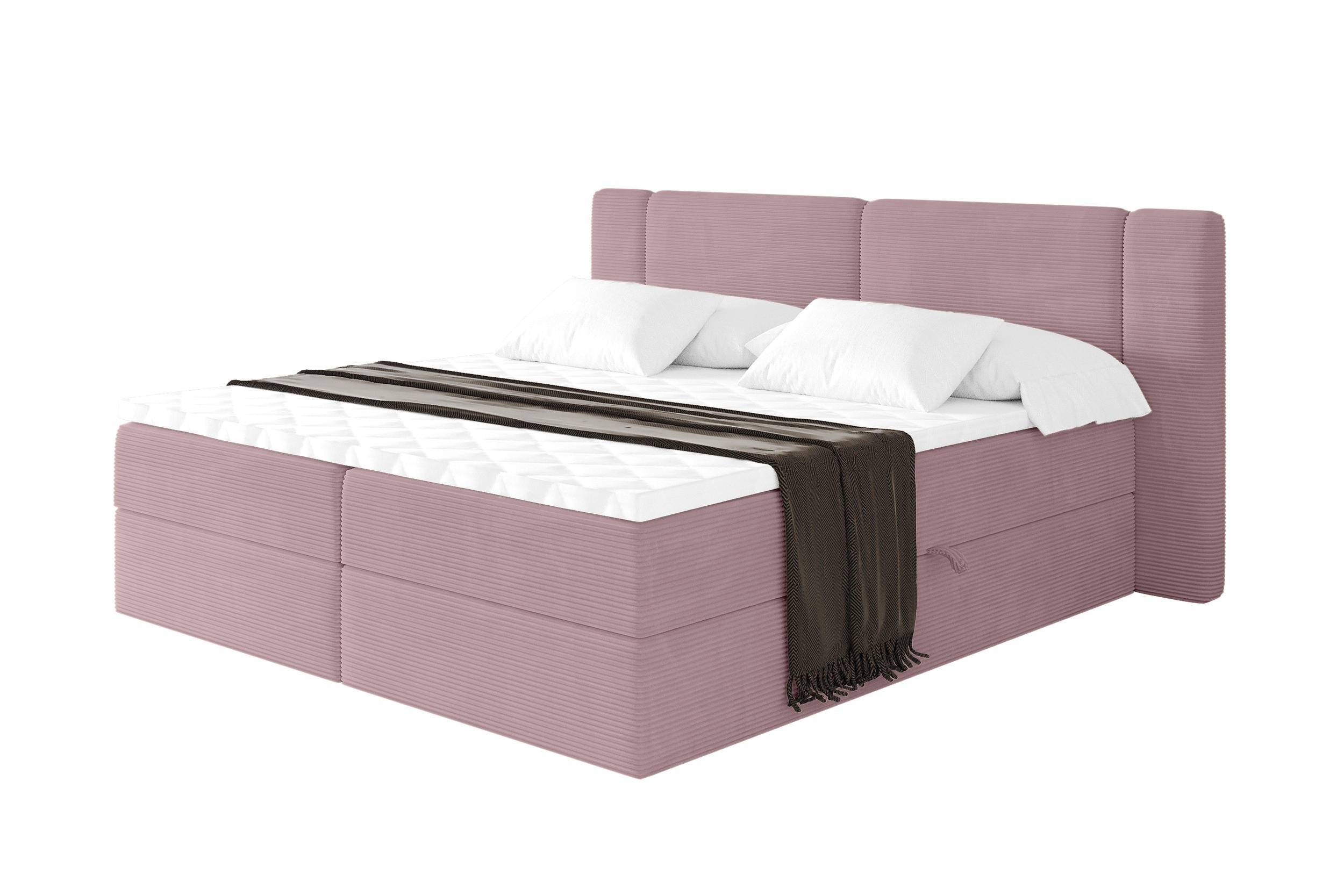 ALTDECOR POSTEL boxspring s matrací H3 - EVON - 160x200 cm Růžová