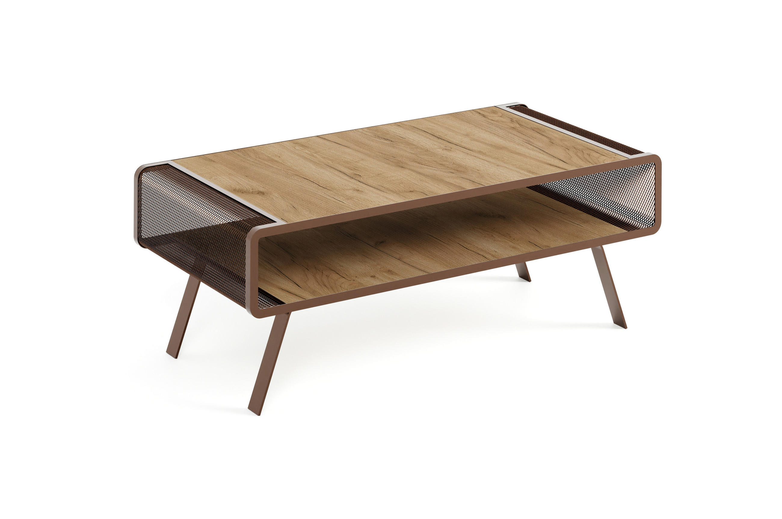COUCHTISCH TORPE - Honigeiche/Braun, Holzwerkstoff (60/121/45cm) - Meblini