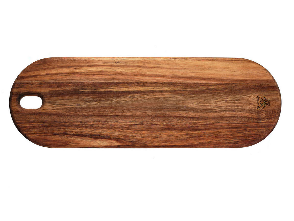 SCHNEIDEBRETT aus Akazienholz Elin - 55 x 18cm - Braun, Holz (18/55cm) - Björn