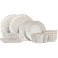 GESCHIRRSET16-TEILIG GESCHIRRSETAstera Pure - 16-teilig / 4 Personen - 4 Speiseteller, 4 SUPPENTELLER, 4 Schalen und 4 Tassen - Weiß, Keramik (2/2/1cm) - Cosy & Trendy