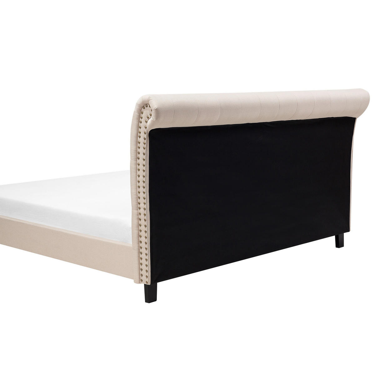 POLSTERBETT mit Lattenrost 180x200 cm Beige Reims - Beige, Textil (180/200cm) - Beliani