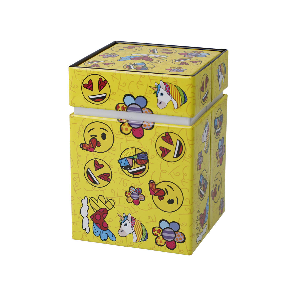 TEEDOSE emoji by BRITTO - Summer Feelings, Metall, Bunt, 600 ml - Multicolor, Metall (7.5/11/7.5cm) - Goebel