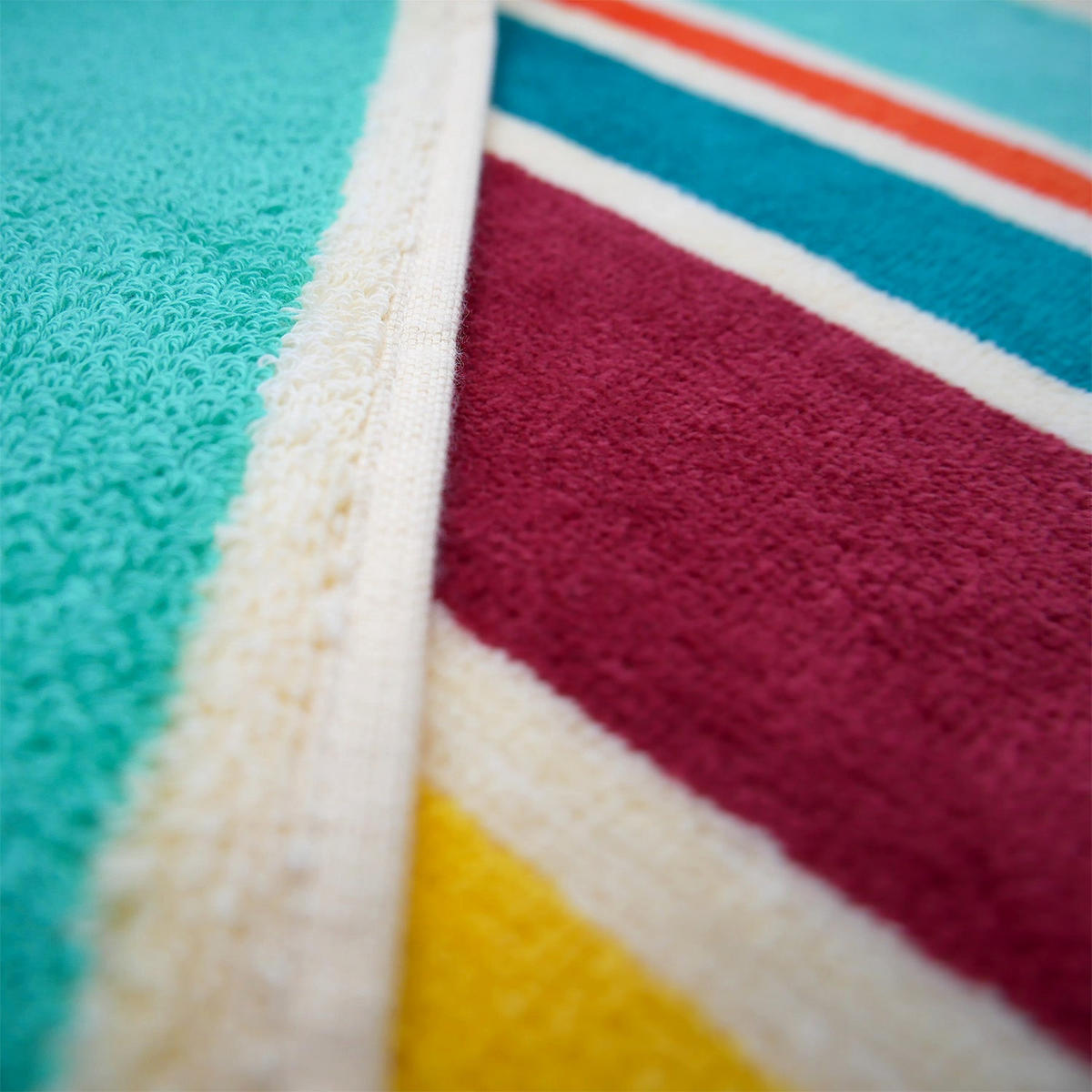 STRANDTUCH Frottee Samt Jacquard Mehrfarbig 100x175 470g/m² - Capsud - Multicolor, Textil (100/175cm) - LE COMPTOIR DE LA PLAGE