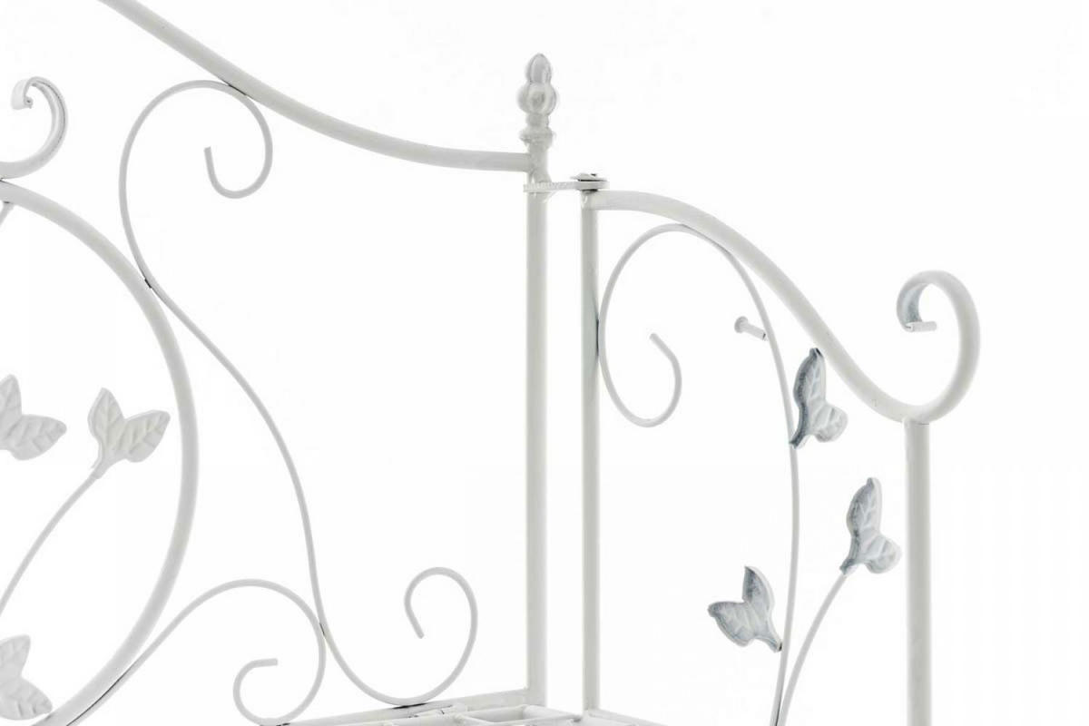 STANDREGAL Metall Weiß - Weiß, Metall (60/158/33cm) - CLP