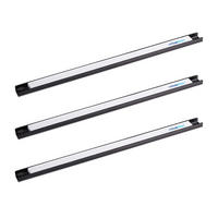 3XMAGNETLEISTE - Multicolor, Metall (45.5/2.5/1.3cm) - Relaxdays