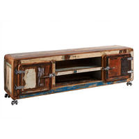 TV-BOARD Altholz 180x45x53 mehrfarbig lackiert FREEZY #32 - Multicolor, Holz (180/53/45cm) - Massivmoebel24