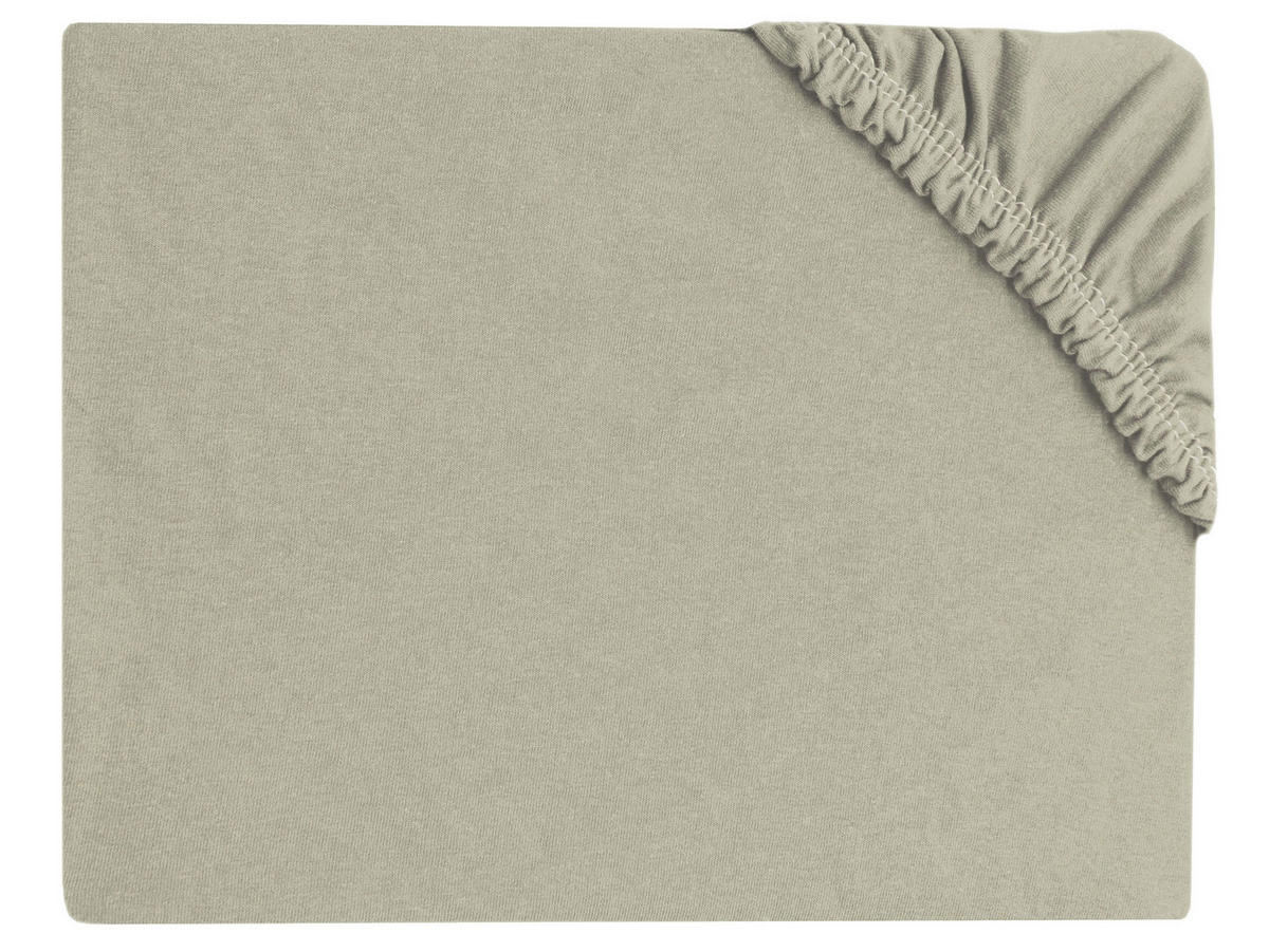 SPANNBETTLAKEN, 100x200 cm, 100% Baumwolle, Grau - Hellgrau, Textil (100/200cm) - Zollner