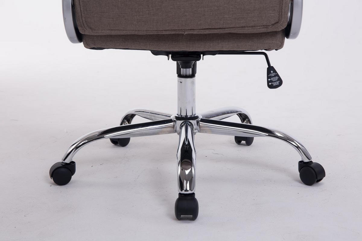 BÜROSTUHL Apodo, Stoff Taupe - Taupe, Textil/Metall (66/122/70cm) - TPFLiving