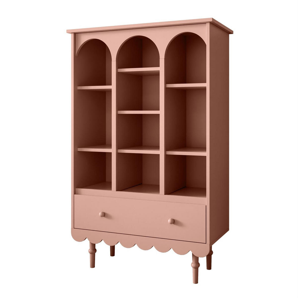 BABYREGAL BABUSHKA, Natürlich Rosa - Rosa, Holzwerkstoff (84/140/35cm)