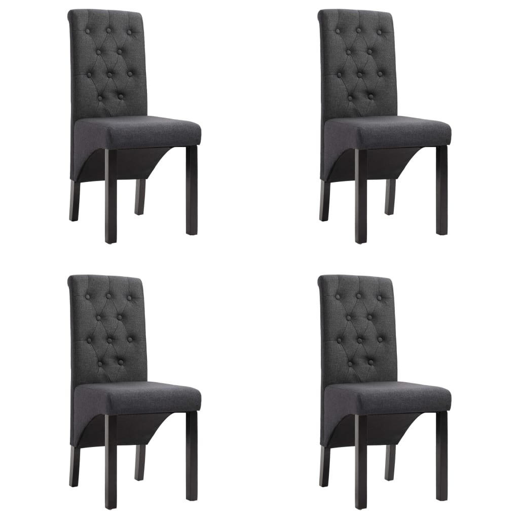 Deluke Esszimmerstühle Dunkelgrau 84x95x57 cm