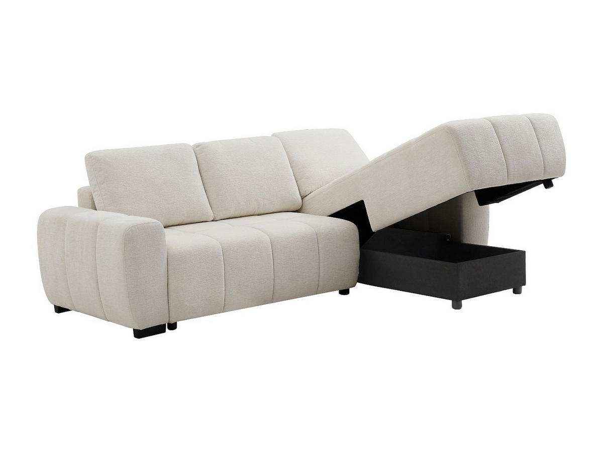 SCHLAFSOFA - 5 Personen - Stoff - Beige - Beige, Textil (260/95/178cm) - Vente-Unique