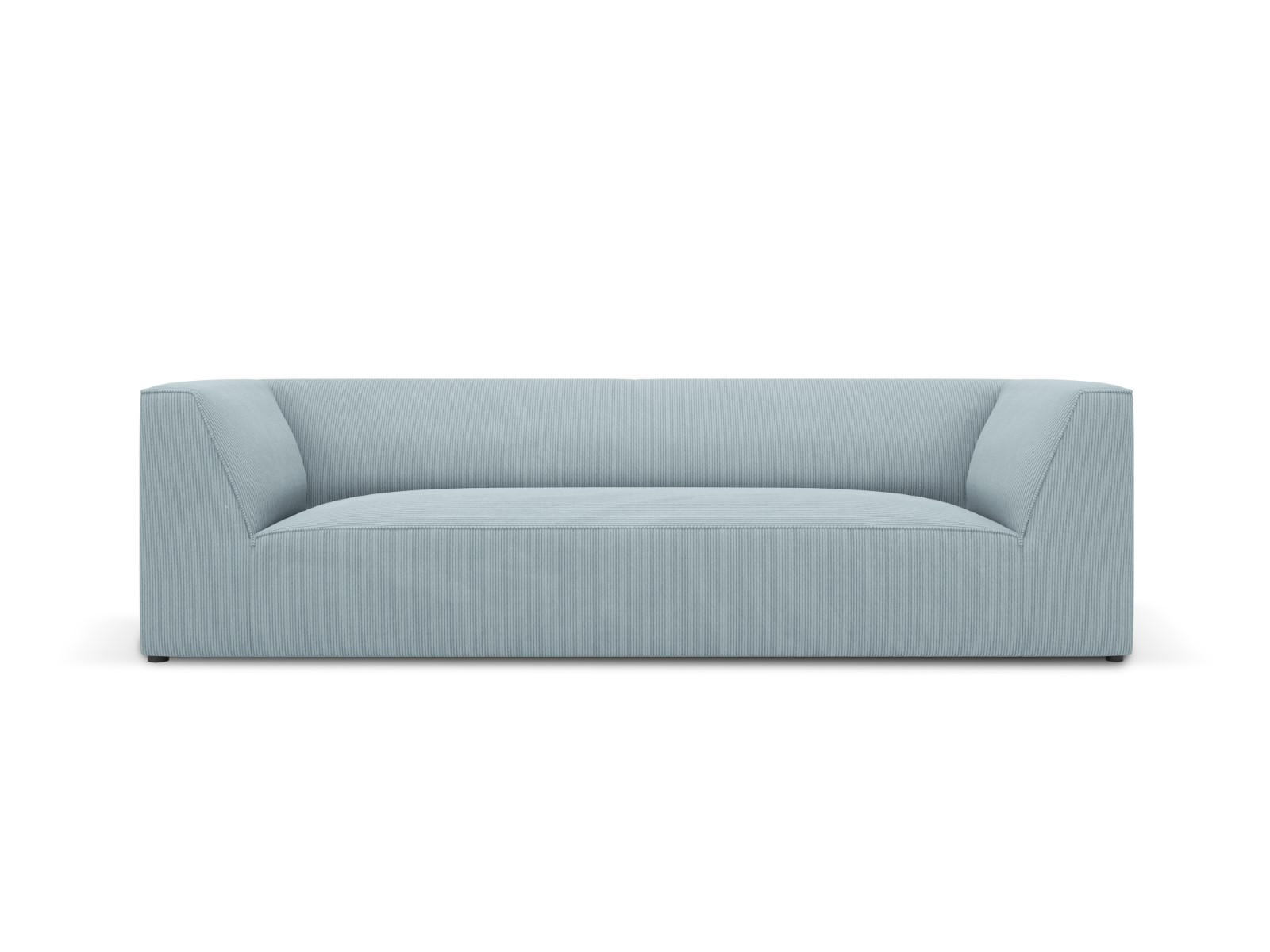 SOFA Ruby aus Cord hellblau 3 Sitzplätze - Hellblau, Textil (93/69/232cm) - Micadoni