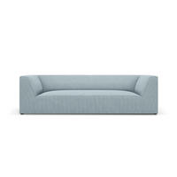 SOFA Ruby aus Cord hellblau 3 Sitzplätze - Hellblau, Textil (93/69/232cm) - Micadoni