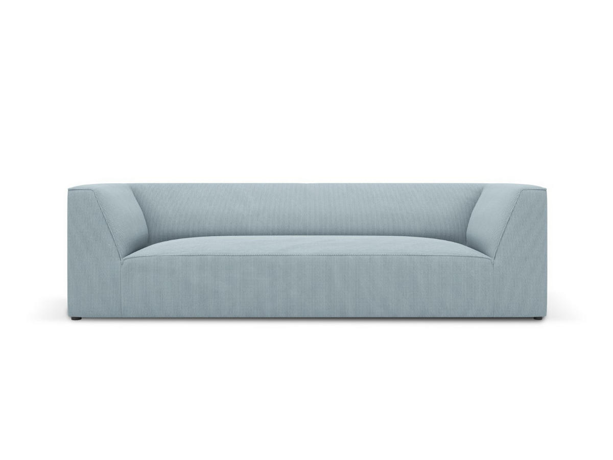 SOFA Ruby aus Cord hellblau 3 Sitzplätze - Hellblau, Textil (93/69/232cm) - Micadoni