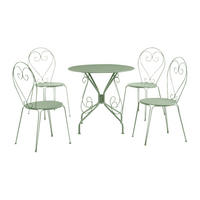 GARTENESSGRUPPE im Set - 4 -Sitzer - Metall - mandelgrün - GUERMANTES - Grün, Metall - Vente-Unique
