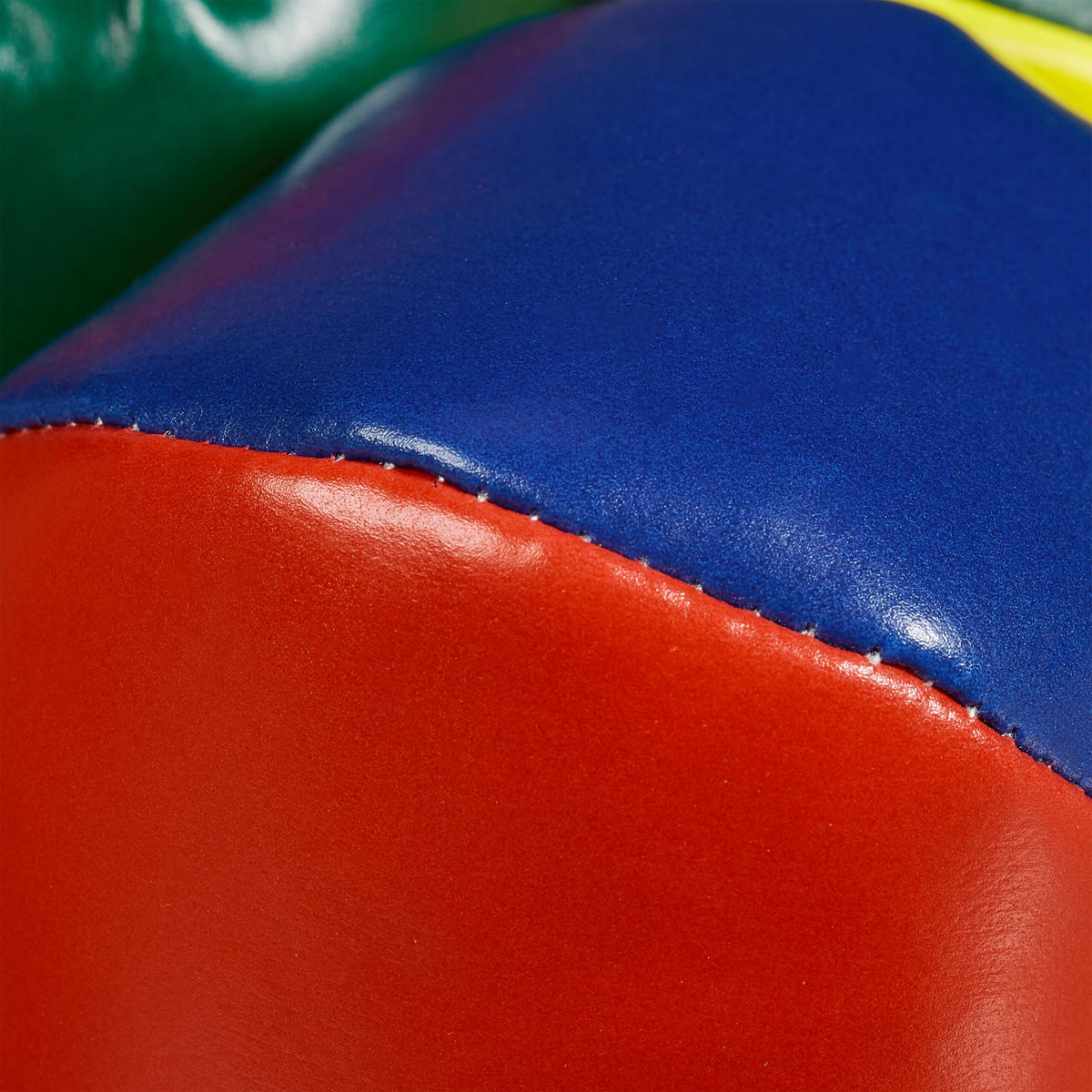 5XJONGLIERBÄLLE - Multicolor, Naturmaterialien/Kunststoff (6.5/6.5cm) - Relaxdays