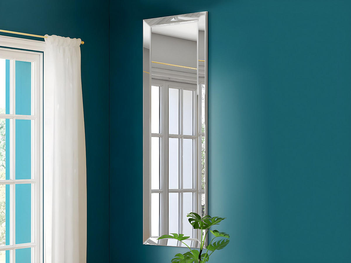 SPIEGEL - Eukalyptusholz - 50 x 170 cm - Silberfarben - DARCY - Silberfarben, Holz (50/170/4cm) - Vente-Unique