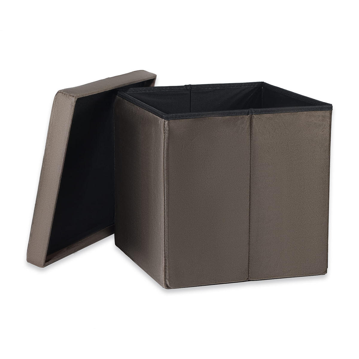SITZBOX Ravello L mit Knöpfen Samt braun - Braun, Textil (38/38/38cm) - Komodee