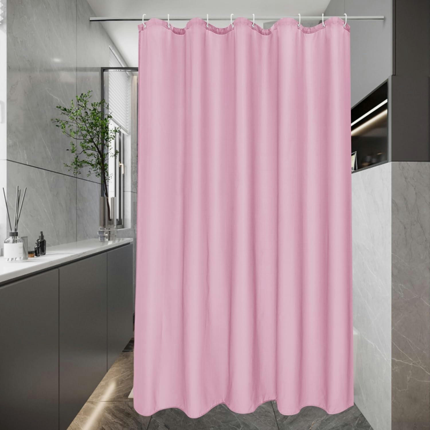 DUSCHVORHANG Rosa 120 x 200 cm Wasserdicht Textil - Rosa, Textil (120/200cm)