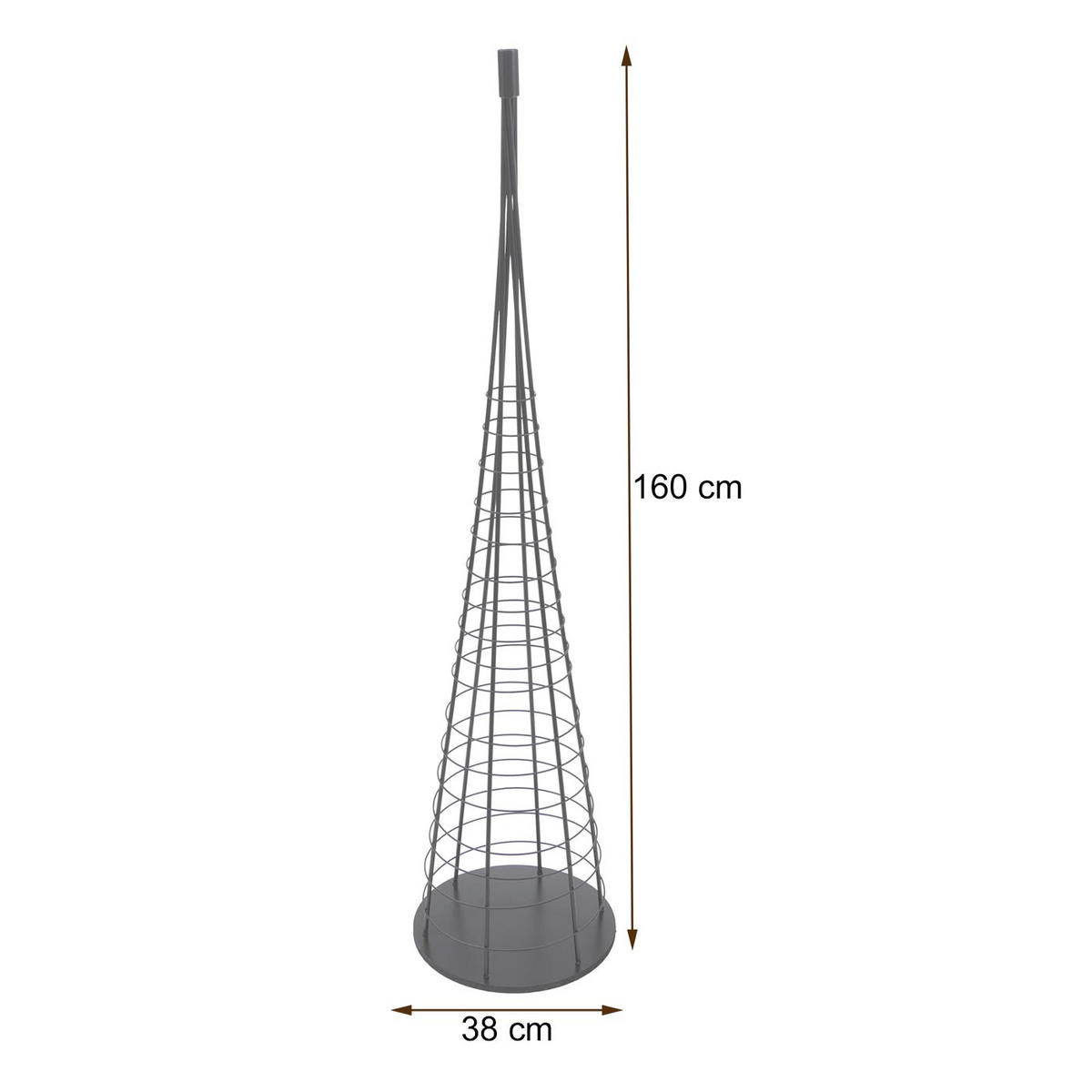 DEKO-BAUM Silber - Silberfarben, Metall (38/160cm) - Jamb