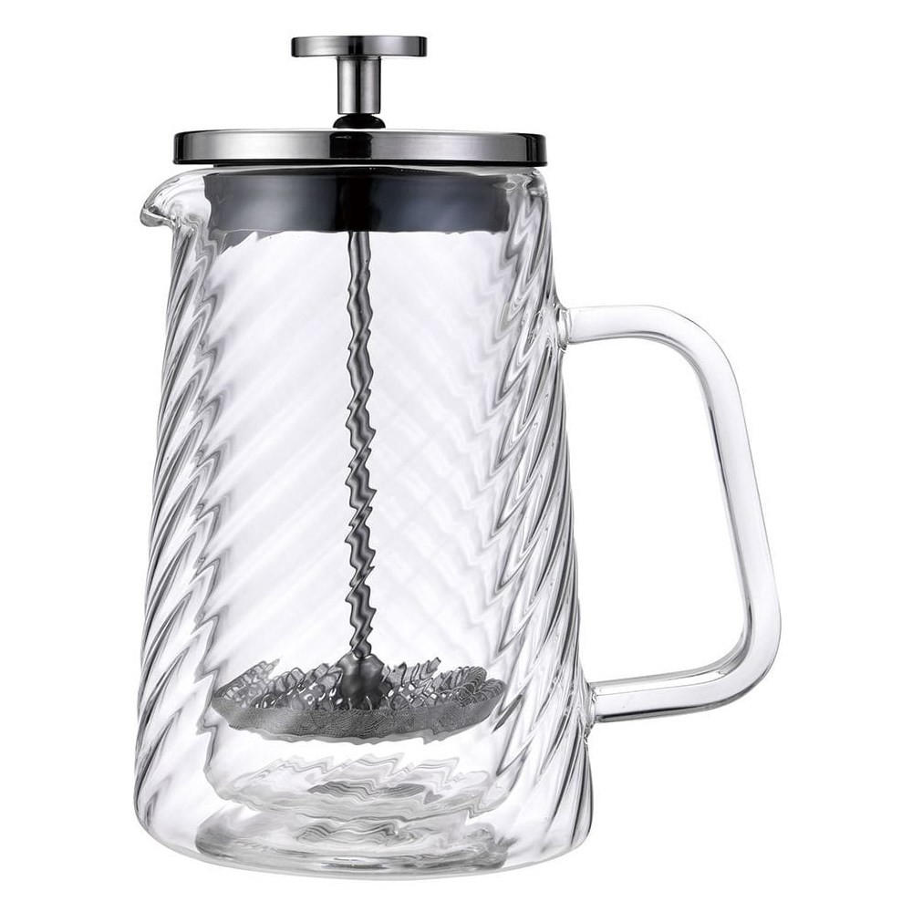 TEEKANNE Silber 12.1/12.1/19.5 cm KB7763 - Silberfarben, Glas (0.6L) - Klausberg 